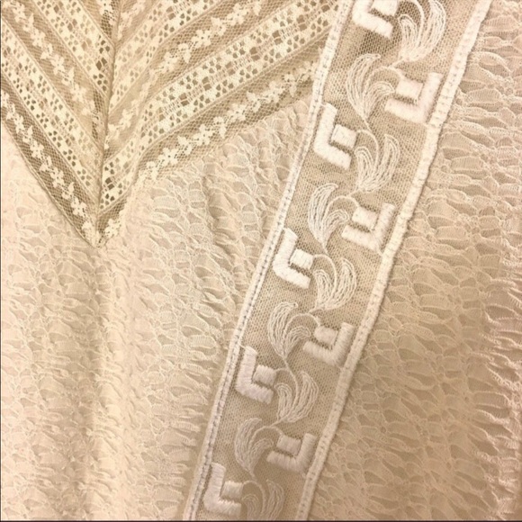 Free People Victorian White Lace Peplum Top - Picture 7 of 10